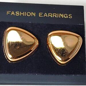 Rose Gold tone Stud Earrings - Elegant shape -0.75-in Women's Fashion Jewelry